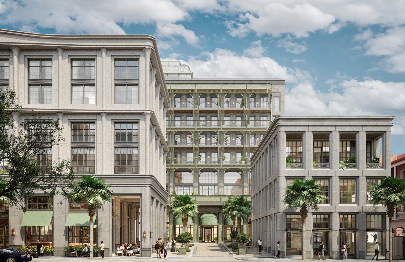 A rendering of the Four Seasons Hotel and Residences in Charleston South Carolina, developed by Strategic Property Partners, SPP